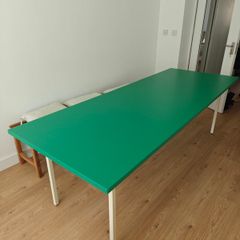 Dining table green table designer table contemporary