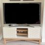 2 Units: Large Sideboard + TV Unit - White & Oak Effect Image 2