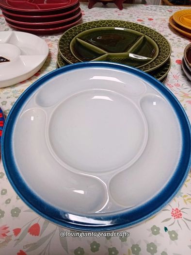Vintage Fondue Plates