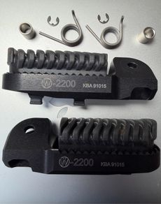 Wunderlich driver foot lowering rests and rubbers