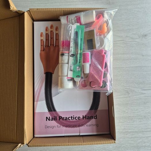 Nail Practice Hand w Accessories