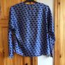 Gallery Blue Print Blouse  size 14 includes postage Image 2