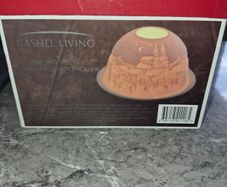 Cashel living snowy village candle holder