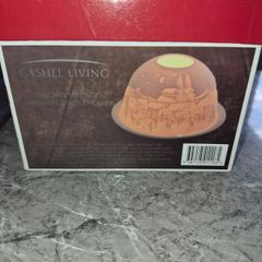 Cashel living snowy village candle holder
