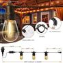 FREE EXPRESS SHIPPING 107ft Dimmable Outdoor String Lights, 32x1w Led Bulbs Remote Control Festoon Lights Outdoor,Garden Lights Mains Powered for Backyard, Fence, Pergola, Gazebo Image 4