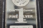 Highland Mint (HM) 1 Oz Morgan Design Silver Bar
