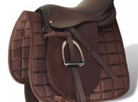 main image for ad Horse Riding Saddle Set 17.5" Real Leather Brown 18 cm