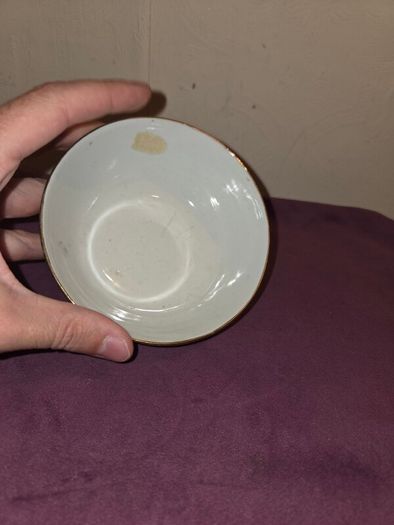 Vintage hand painted Chinese rice bowl