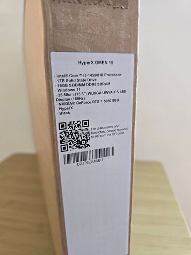 Brand New Laptop Gaming Hp Omen HyperX RTX 5050 i5-14500hx