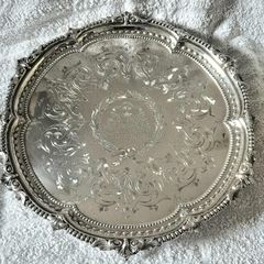 Martin and Hall, 1887. EPNS Silver Tray. Historical piece, wedding and a murder.