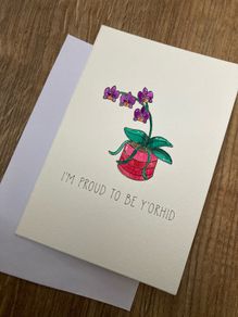 mothers day handmade watercolour card