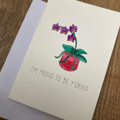 mothers day handmade watercolour card