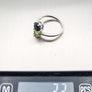 Peridot and Spinel 925 Silver Ring Image 10