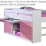 Kids/Teens Mid Sleeper Bed with Sliding Desk Image 6