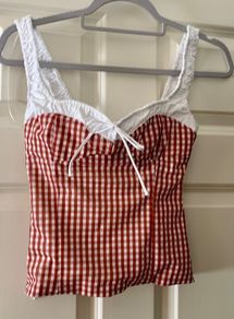 Top (Zara gingham top)