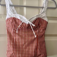 Top (Zara gingham top)