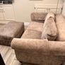 two seater sofa and matching ottoman Image 8