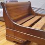 Single 3 ft bed mahogany Louis Philippe Image 3