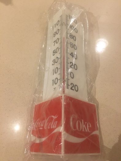 Coca Cola 1970's Thermometer New