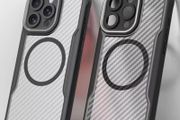 iPhone 15 Pro Max Magnetic Frosted Carbon Fiber Case Cover