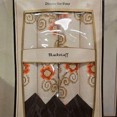 Vintage Retro Blackstaff  100% Pure Linen Placemats & Napkins Set