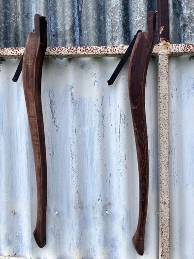 4 Old table legs