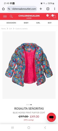 designer girls coat Rosalita Senoritas