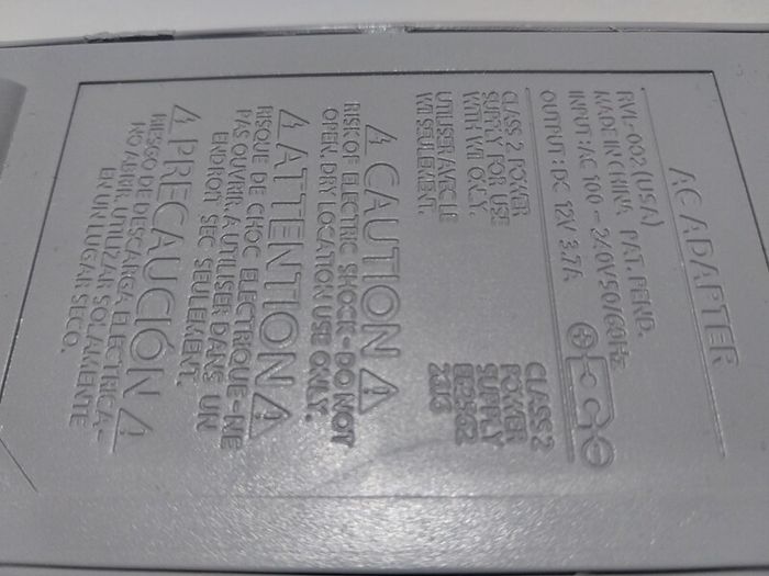Nintendo Wii power brck