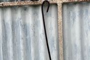 Antique fire crane hook