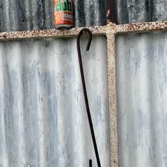 Antique fire crane hook