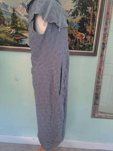 My Soul designer barrel shape grey dress with pockets