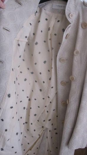 Stunning Karen Millen Military Style Coat Beige Grey Size UK 8