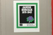 1978 Germany Borek Edition with slipcase. Contains stamps with 12 graphics under mounts with competition designs for postage stamps Germany