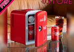 Coca Cola Mini Fridge 4 L/6 Can Portable Fridge/Mini Cooler Refrigerator for Food Beverages Drinks Skincare Snacks Home Bedroom Office Dorm Travel Car Boat, AC & DC Plugs Included (FREE POSTAGE)