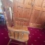 Oak dining chair set with carving embellishment Image 8