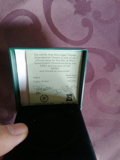 1980 Isle Of Man One Crown Coin