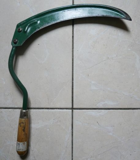 Vintage Primitive Farm Hand Tool Scythe Sickle Scythe With Wood Handle