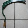 Vintage Primitive Farm Hand Tool Scythe Sickle Scythe With Wood Handle Image 2