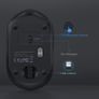 Bluetooth Mouse Wireless, 2.4G + Bluetooth 4.0 Rechargeable Optical Mouse for Desktop/Laptop/Tablet/ and Windows/MacOS/Linux/iOS/iPad OS (13.1 or later), Black Image 4