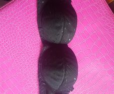 `strapless  black Bra size 32a worn once