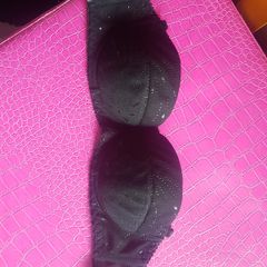 `strapless  black Bra size 32a worn once