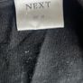 Cardigan top Next wrap around black embroidered flowers women size 10 Image 8