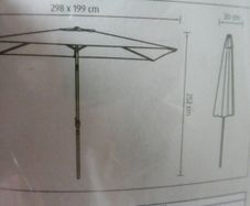 Cantilever Parasol 2x3m