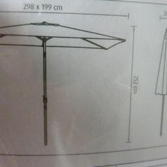 Cantilever Parasol 2x3m
