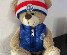Soft Toy in Moncler clothing