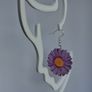 Aster Purple Daisy Flora Earrings Image 7