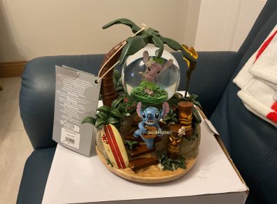 Disney Musical Stitch & Angel Snow Globe