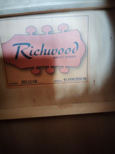 Brand new Richwood  RW-12-Sb acoustic guitar