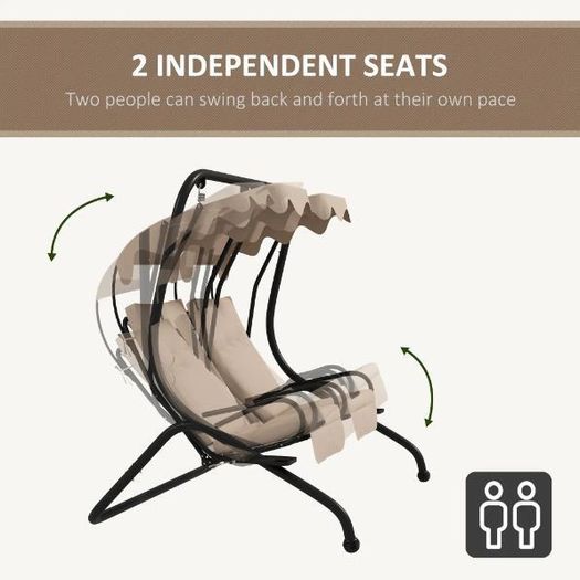 2-Seater Garden Swing Chair