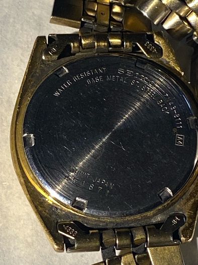 mans watch  Seiko Quartz, Caliber 7N43 new battery fitted working
